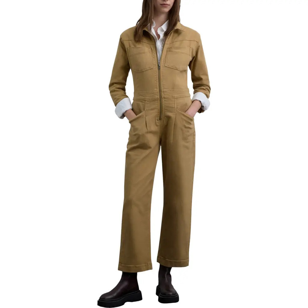 Scalpers Jumpsuit With Front Zipper in Mustard at Nordstrom, Size Small | Nordstrom