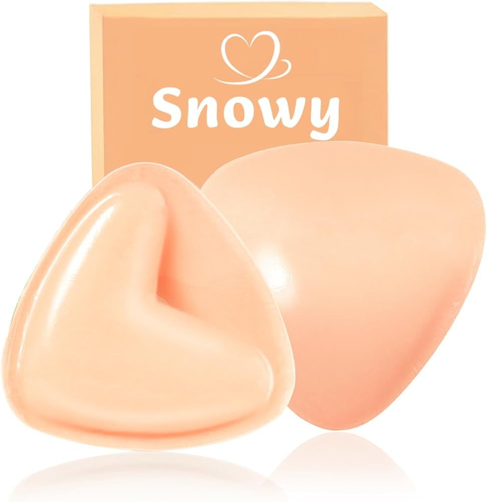 Snowy Sticky Bra Inserts,Reusable and Waterproof Double Sided Push Up Sticky Bra for Women Dresse... | Amazon (US)
