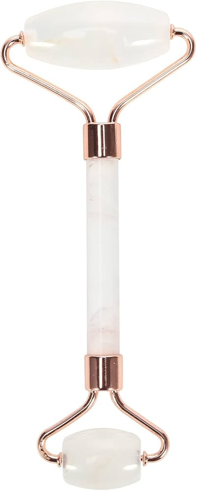 White Face Roller – Skin Care Tool Made of Clear Quartz – Facial Skin Care Products for Impro... | Amazon (US)