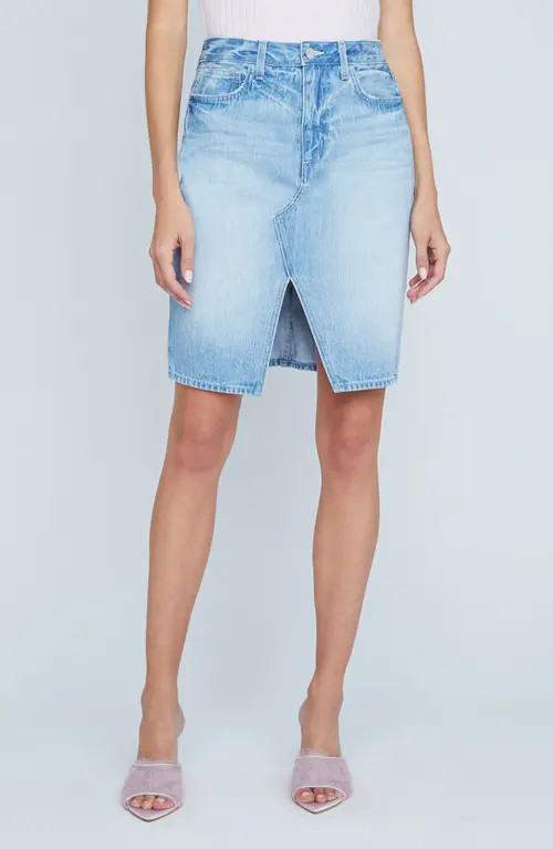 L'AGENCE Tylee Denim Skirt in Palisade at Nordstrom, Size 29 | Nordstrom