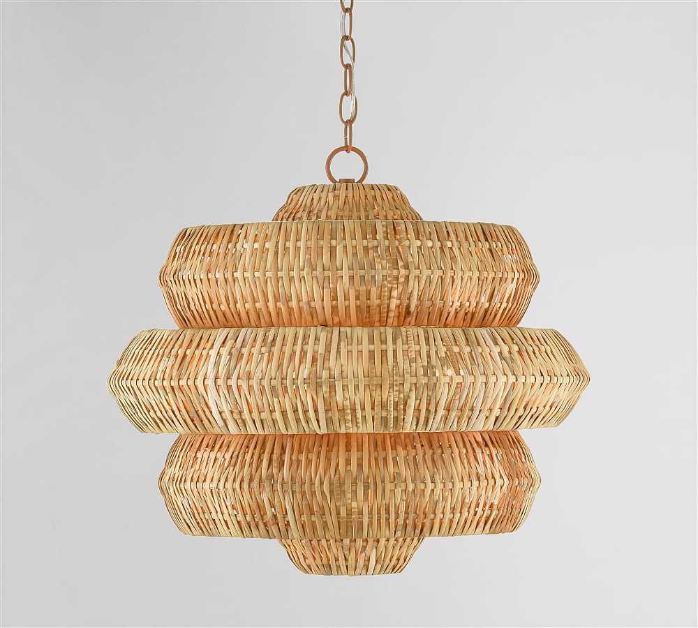 Hollace Rattan Chandelier | Pottery Barn (US)