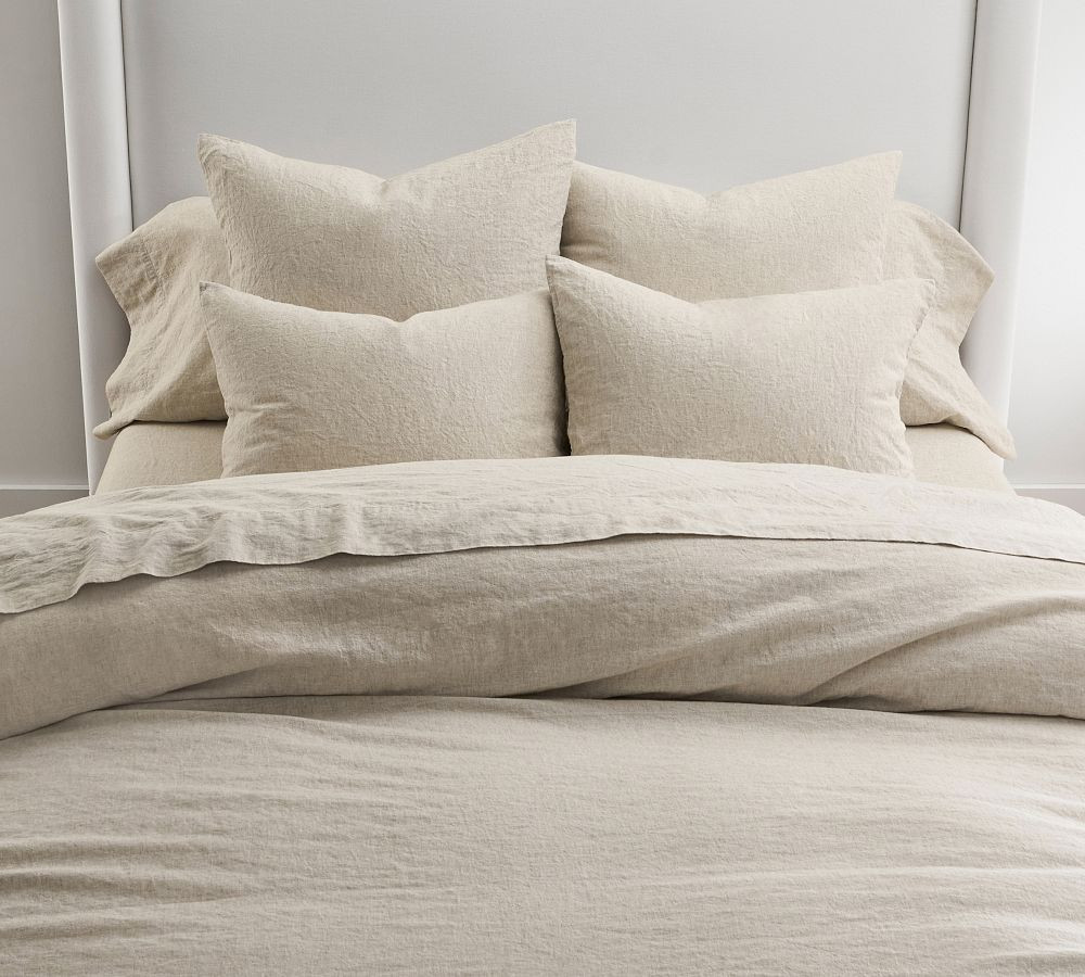 European Flax Linen/Cotton Duvet Cover | Pottery Barn (US)