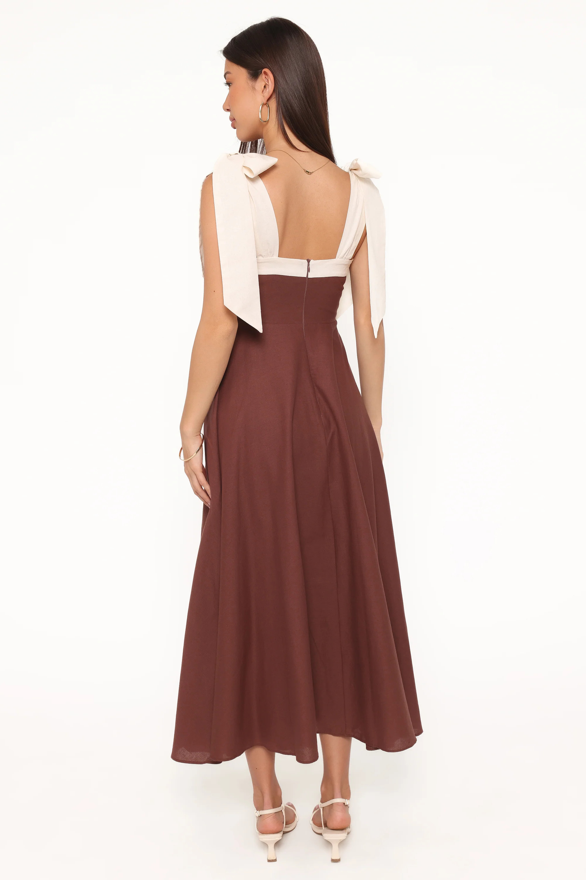 Olinda Midi Dress - Chocolate | Petal & Pup (US)