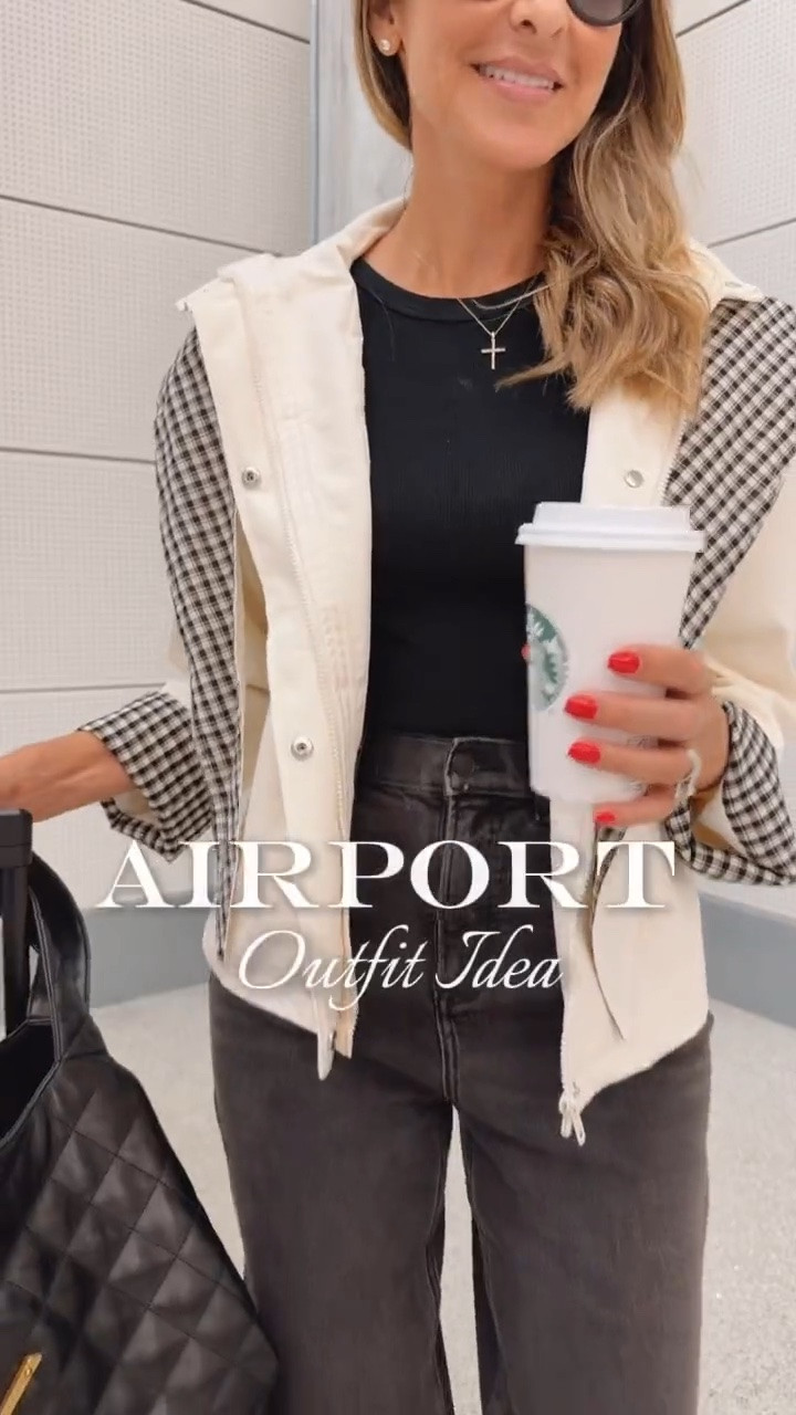 Airport outfit idea that is perfect for fall!
Elegant, comfortable, and stylish
Fits true to size and I’m wearing size small
Travel outfit 
Fall outfits women
Airport outfit

#LTKootd #LTKTravel #LTKgrwm