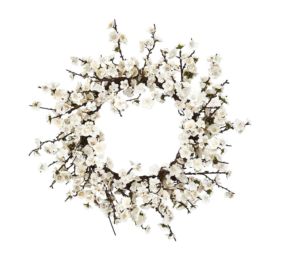 Faux Plum Blossom Wreath | Pottery Barn (US)