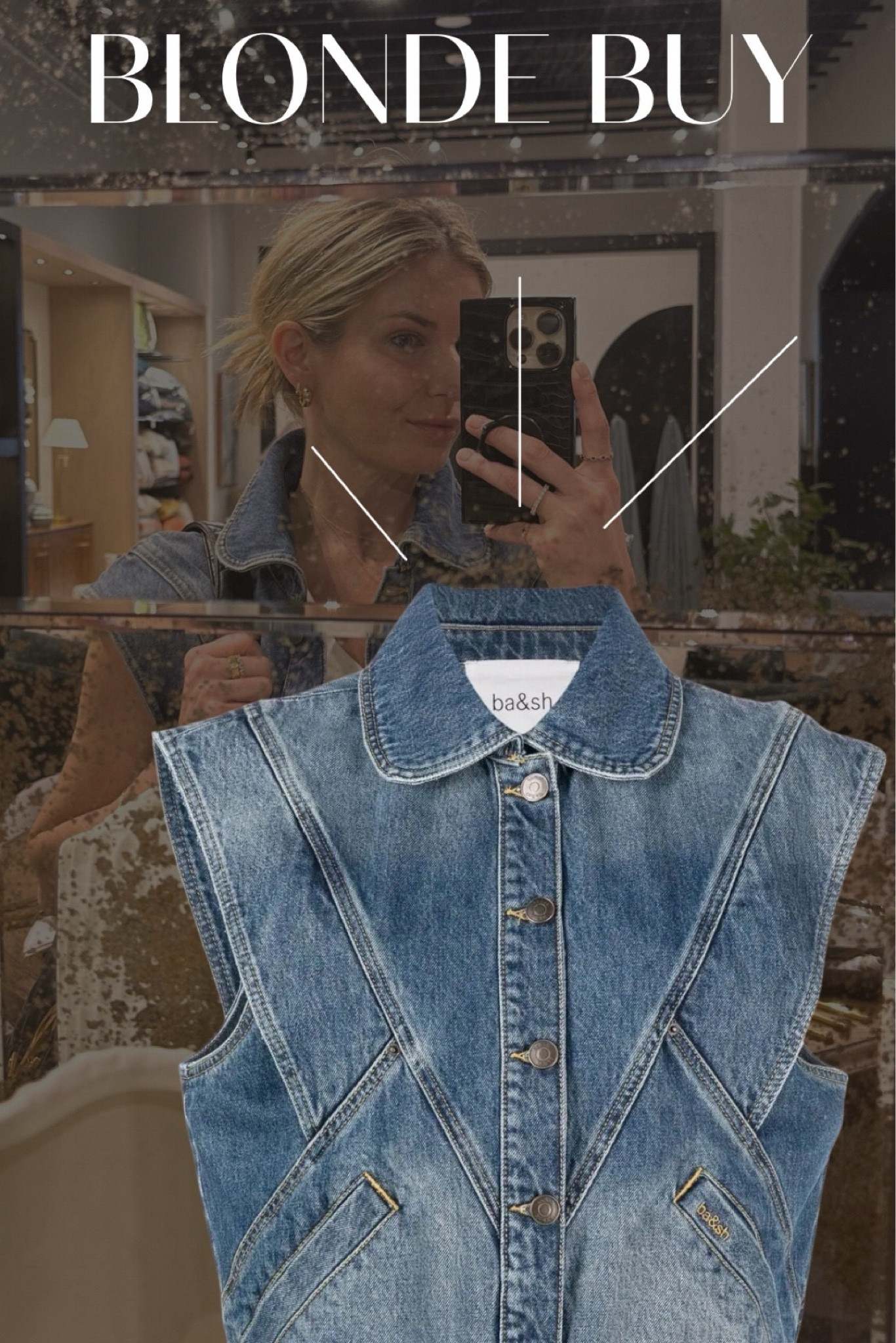 Oversized denim vest 🤍

#LTKstyletip