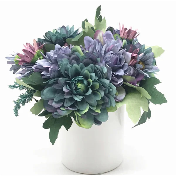 Daisies and Mixed Flower Arrangement in Vase | Wayfair North America