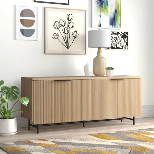 Ludlow Reeded 4-Door Sideboard | Wayfair North America