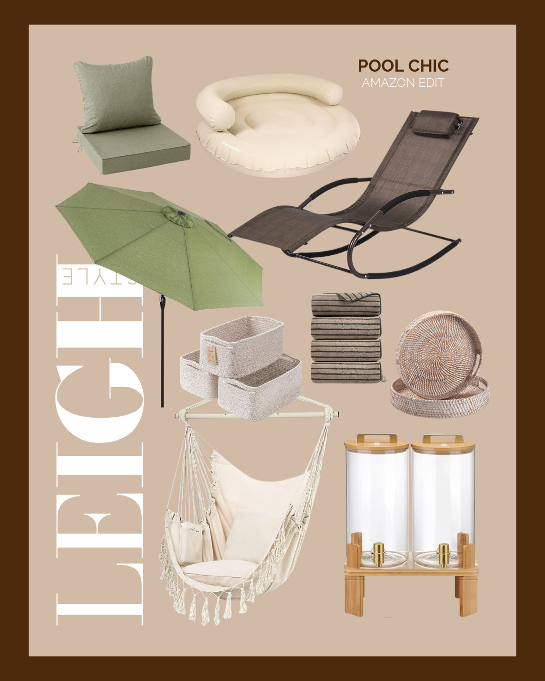 Upgrade your outdoor oasis with sophisticated summer essentials. 

#PoolChic #OutdoorLiving #AmazonFinds #SummerVibes #PatioDecor #HomeCuration 

 #LTKdayinmylife #LTKHome #LTKSwim