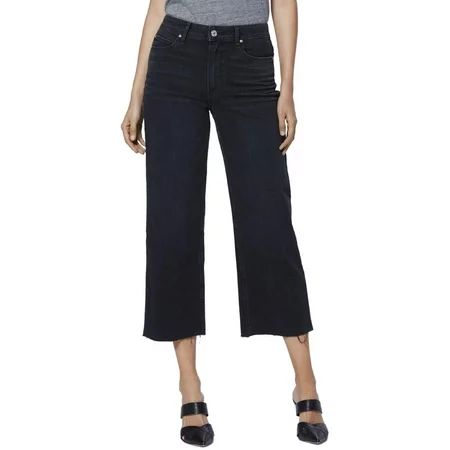 Paige Womens Nellie Culotte High-Rise Wide Leg Jeans | Walmart (US)