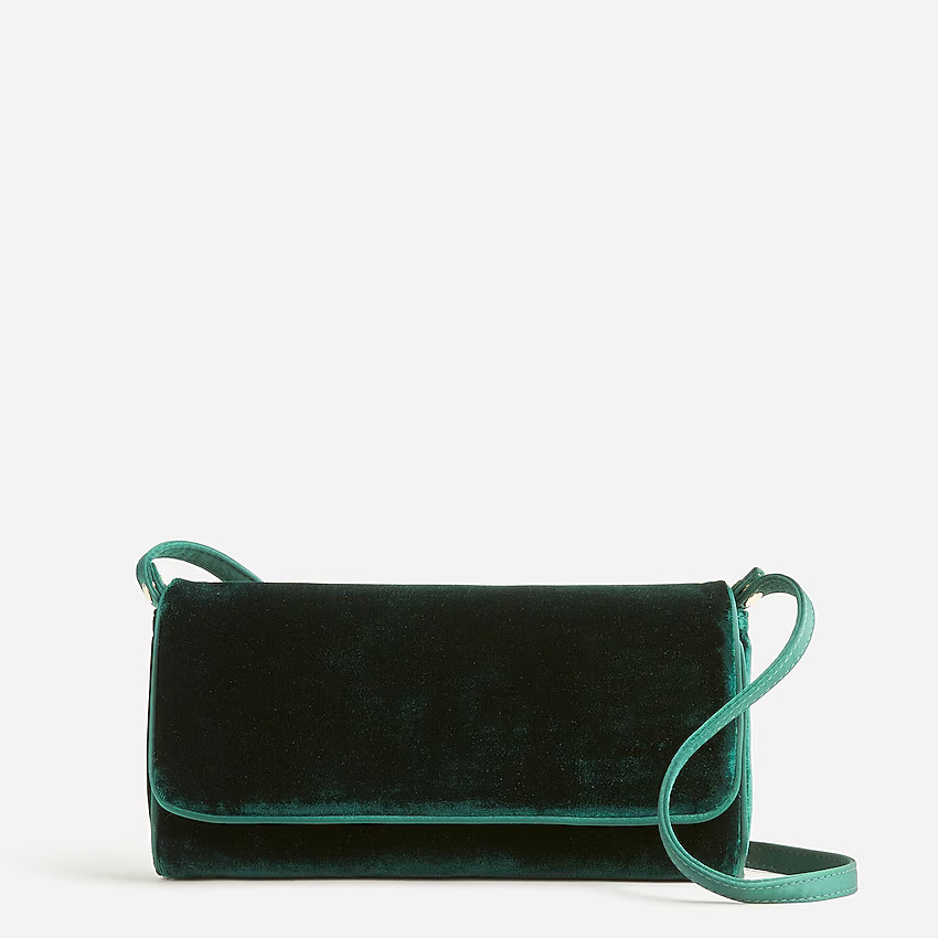 Florence convertible clutch in velvet | J. Crew US