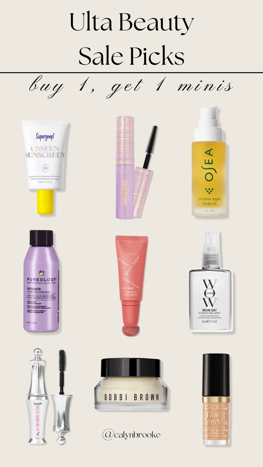 Ulta beauty is doing buy 1, get 1 free minis! Linking my picks below!

#LTKSeasonal #LTKBeauty #LTKSaleAlert