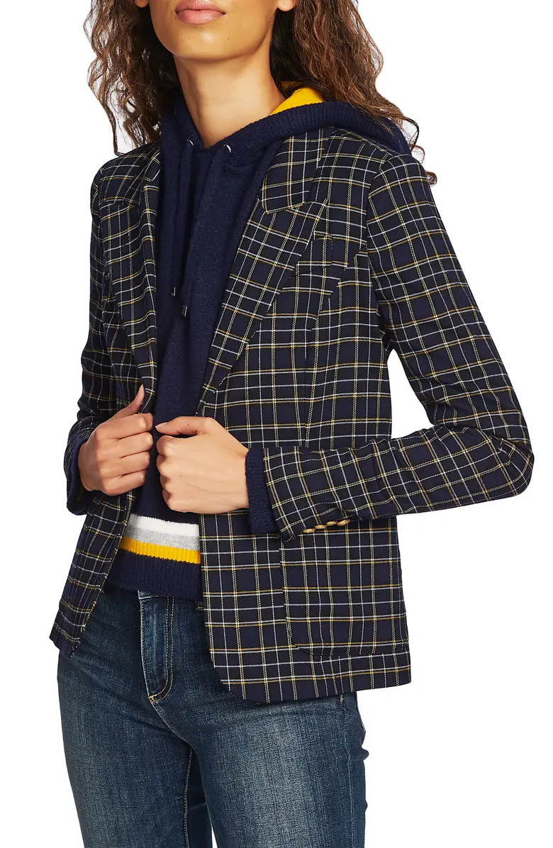 Check Peak Lapel Blazer | Nordstrom