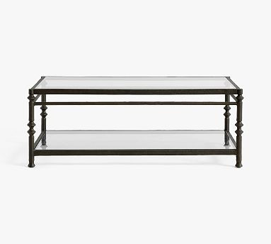 Estelle Rectangular Glass Coffee Table (49") | Pottery Barn (US)