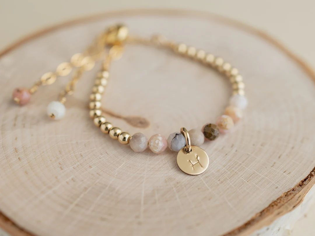 Opal beaded baby bracelet, Toddler girl bracelet, opal baby jewelry, baby girl jewelry | Etsy (US)