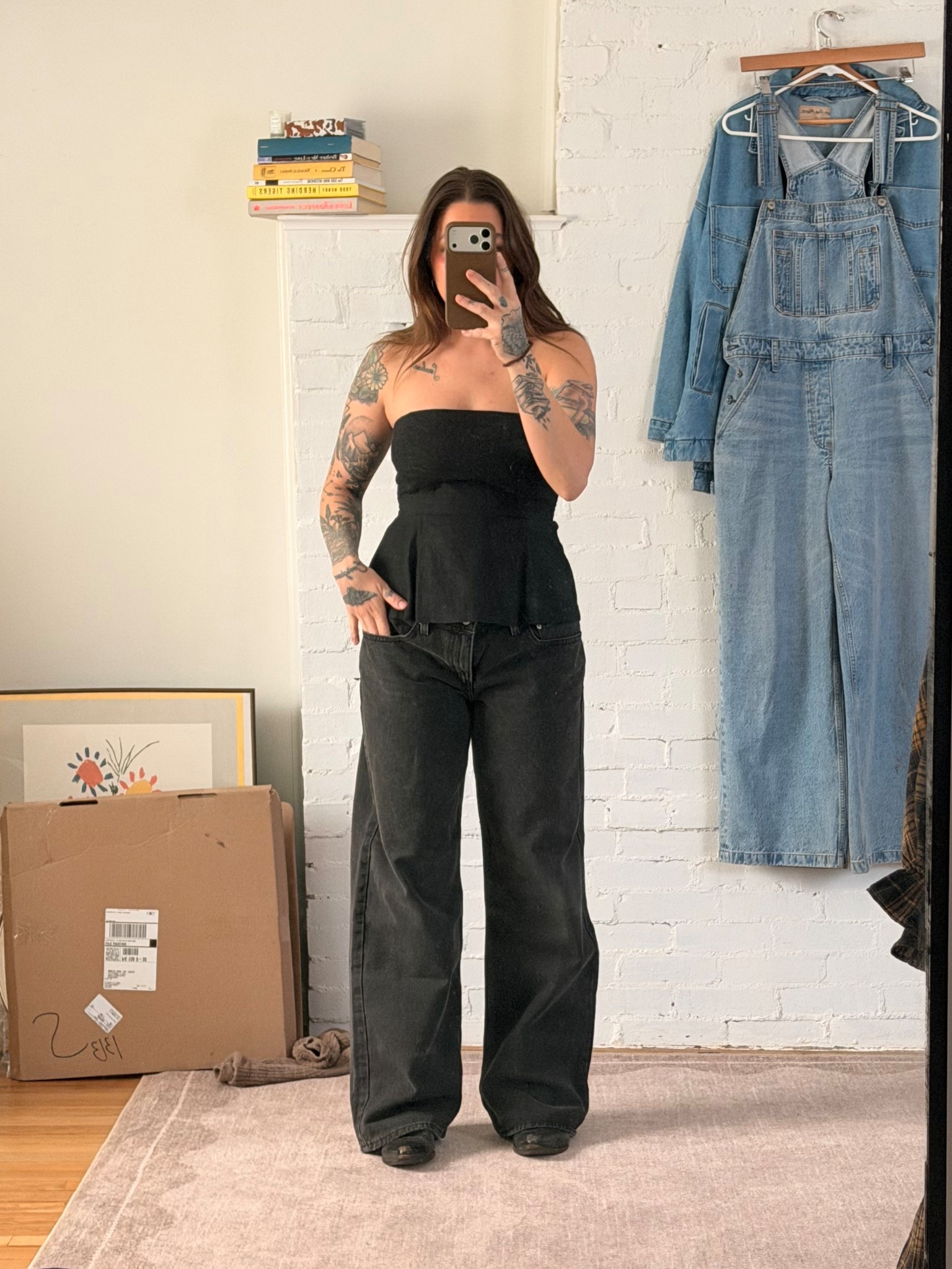 ignore the mess ok !! but wore this cutie monochromatic fit to dinner last weekend + my grey cardigan over it! linked the jeans and boots but the top is old from Afends! linked similars ◡̈ jeans run TTS!! 

#LTKmomlife #LTKgrwm #LTKootd