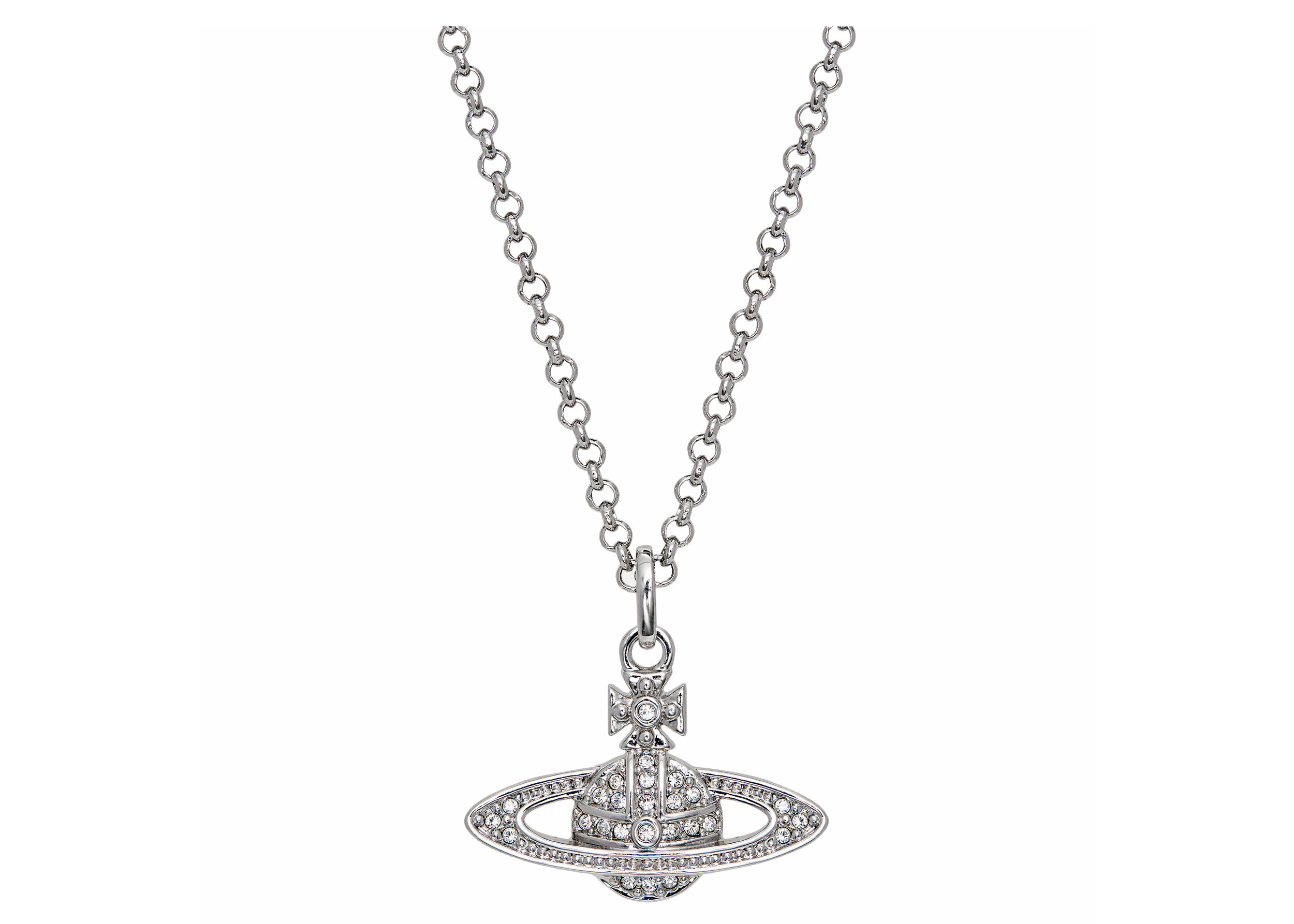 Women's Vivienne Westwood Necklace Mini Bas Relief Pendant in Silver | StockX
