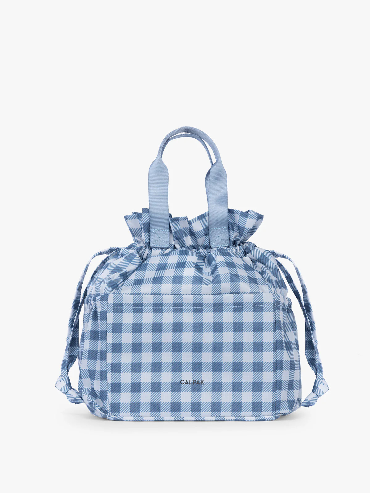 Insulated Lunch Bag in French Blue Gingham | CALPAK