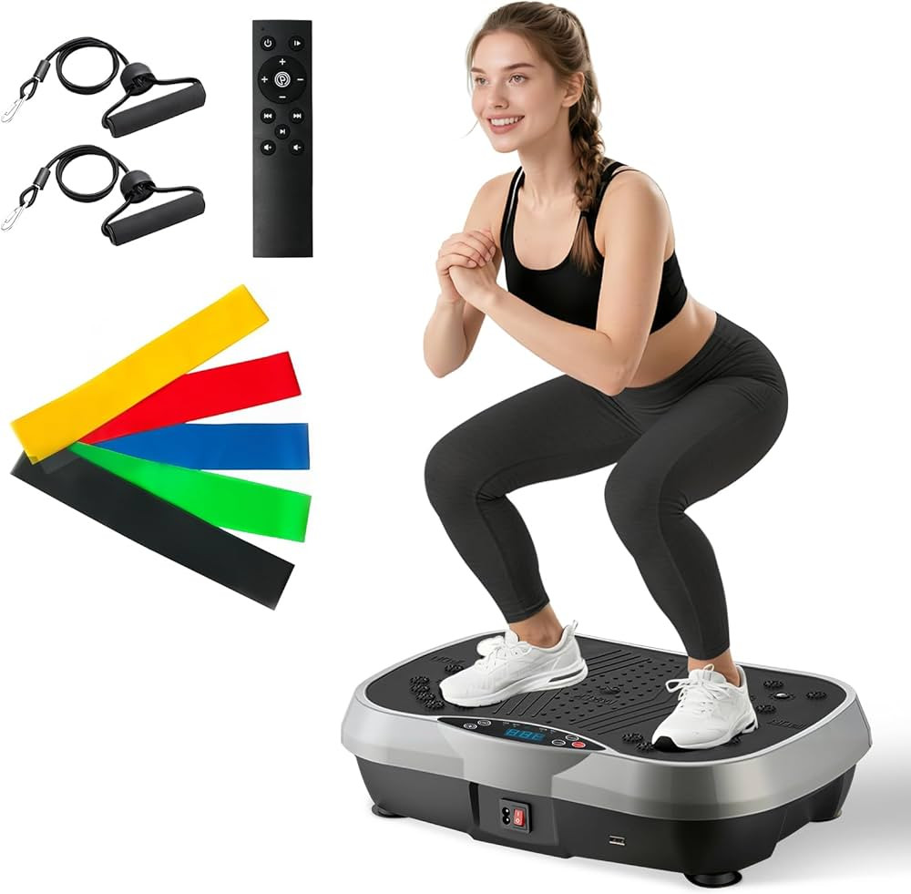 ALSO GO Vibration Plate Exercise Machine, 6 Workout Modes & 120-Level Vibration Platform for Weig... | Amazon (US)