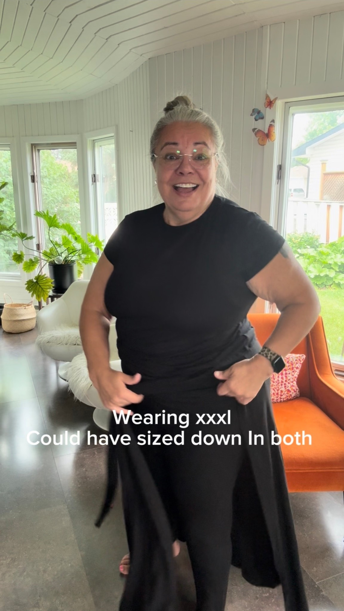 Wearing a XXXL 
but could have sized down to XXL