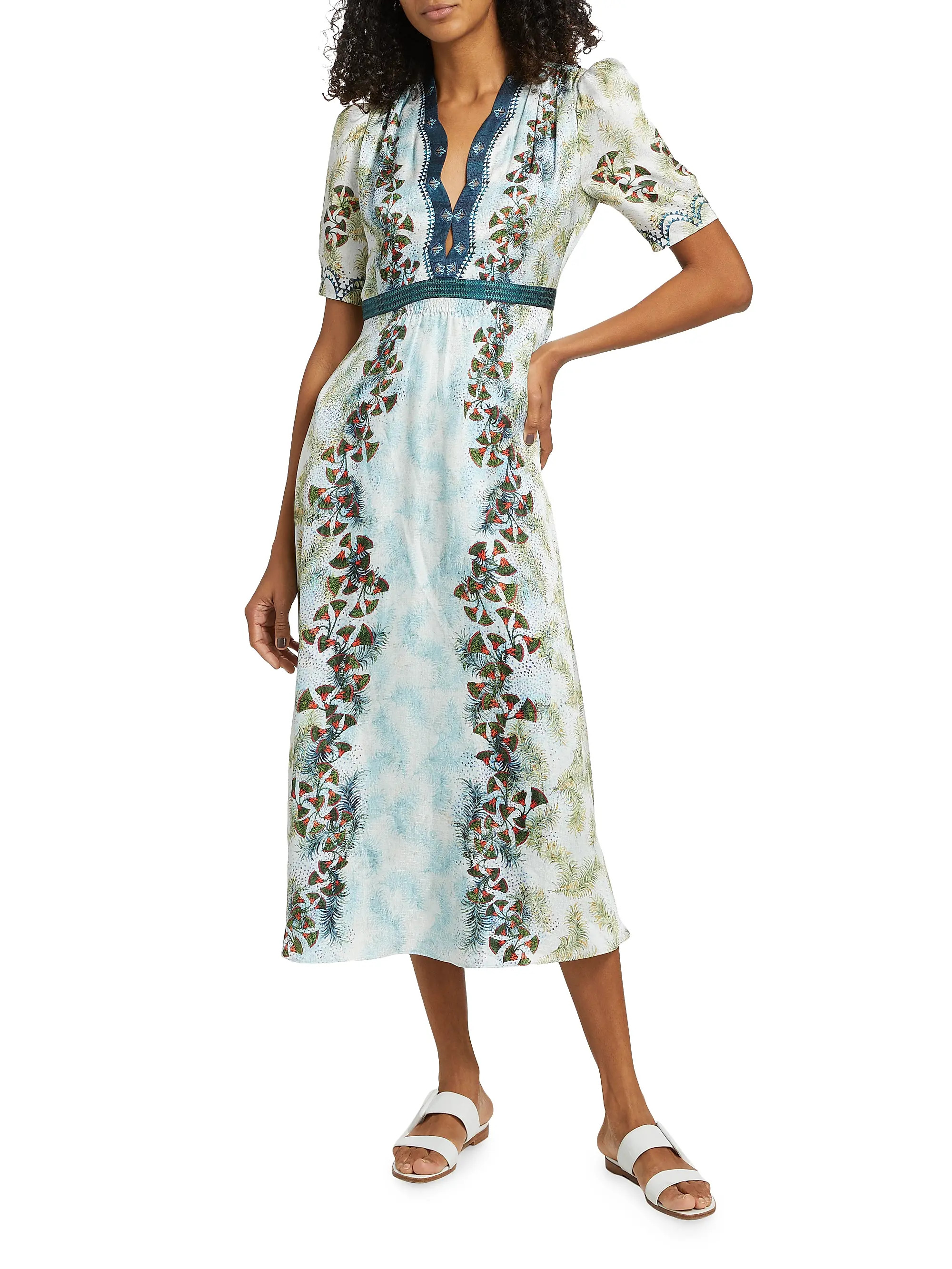 Tabitha Silk Mididress | Saks Fifth Avenue