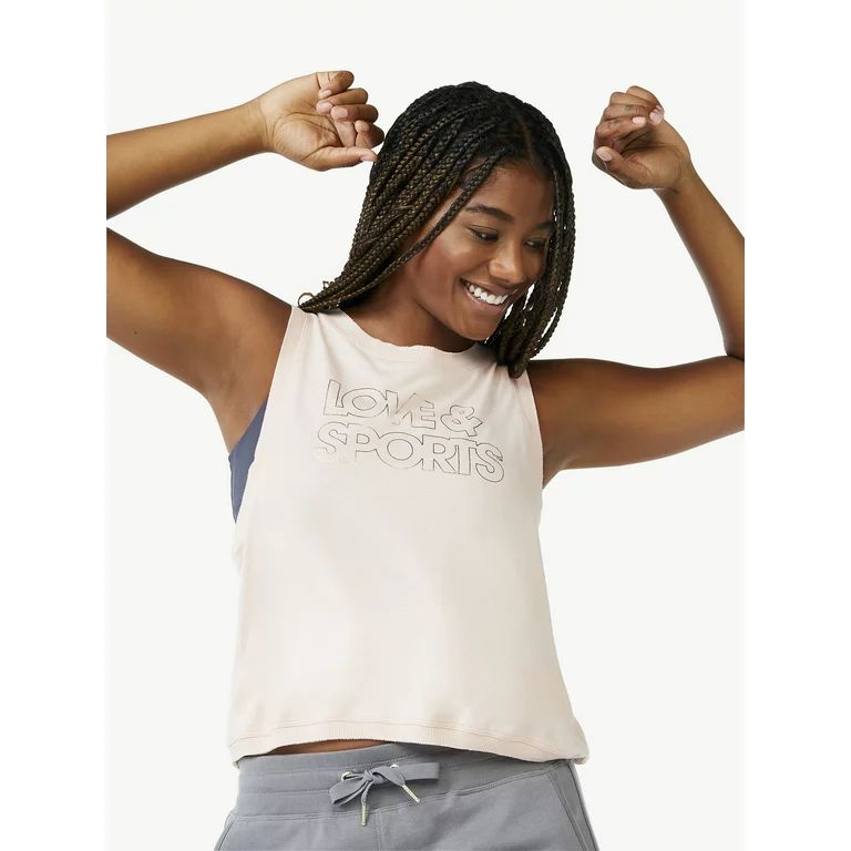 Love & Sports Women's Logo Muscle Tank Top | Walmart (US)