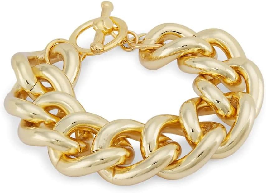 Kenneth Jay Lane Women's Polished Gold Large Links Chain Necklaces or Bracelets | Amazon (US)