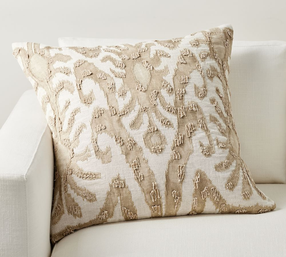 Delancey Embroidered Pillow | Pottery Barn (US)