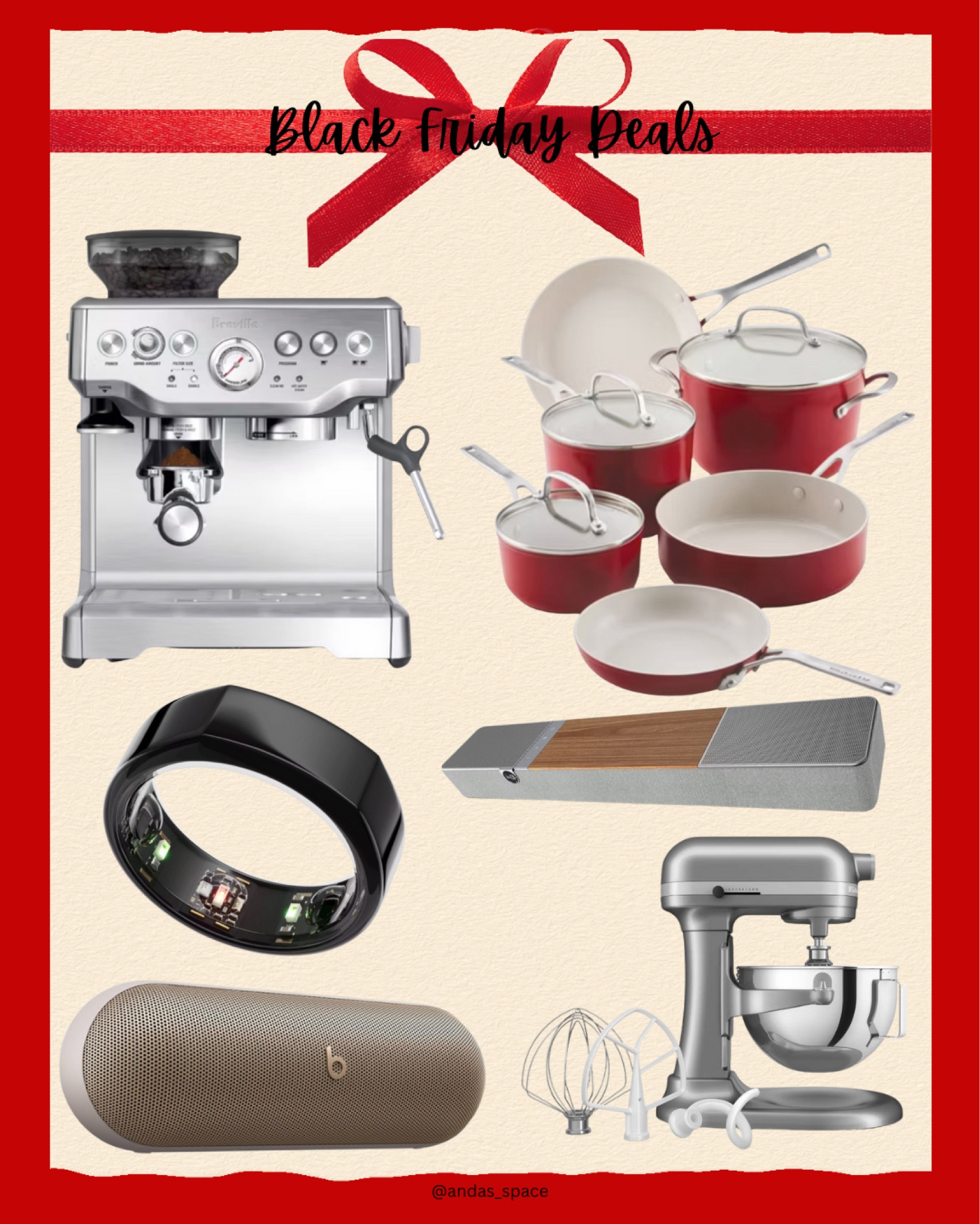 Target Black Friday Deals. Breville espresso machine. Kitchen Aid cookware. Oura Ring. Kitchen Aid mixer. Klipsch soundbar Beats Speaker. 

#LTKHoliday #LTKGiftGuide #LTKCyberWeek