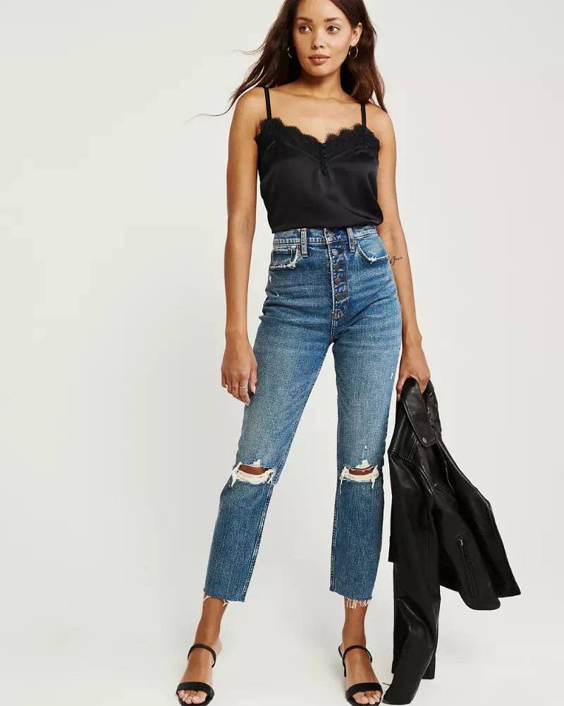 Lace-Trim Cami | Abercrombie & Fitch US & UK