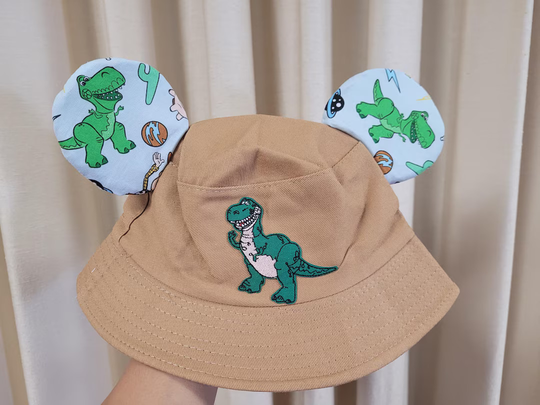 Inspired Rex toy story kids mickey ear bucket hat | Etsy (US)