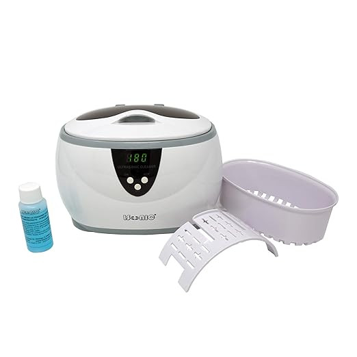 iSonic® D3800a Digital Ultrasonic Cleaner for Jewelry, Eyeglasses, Watch, 600 ml, 110V 35W | Amazon (US)