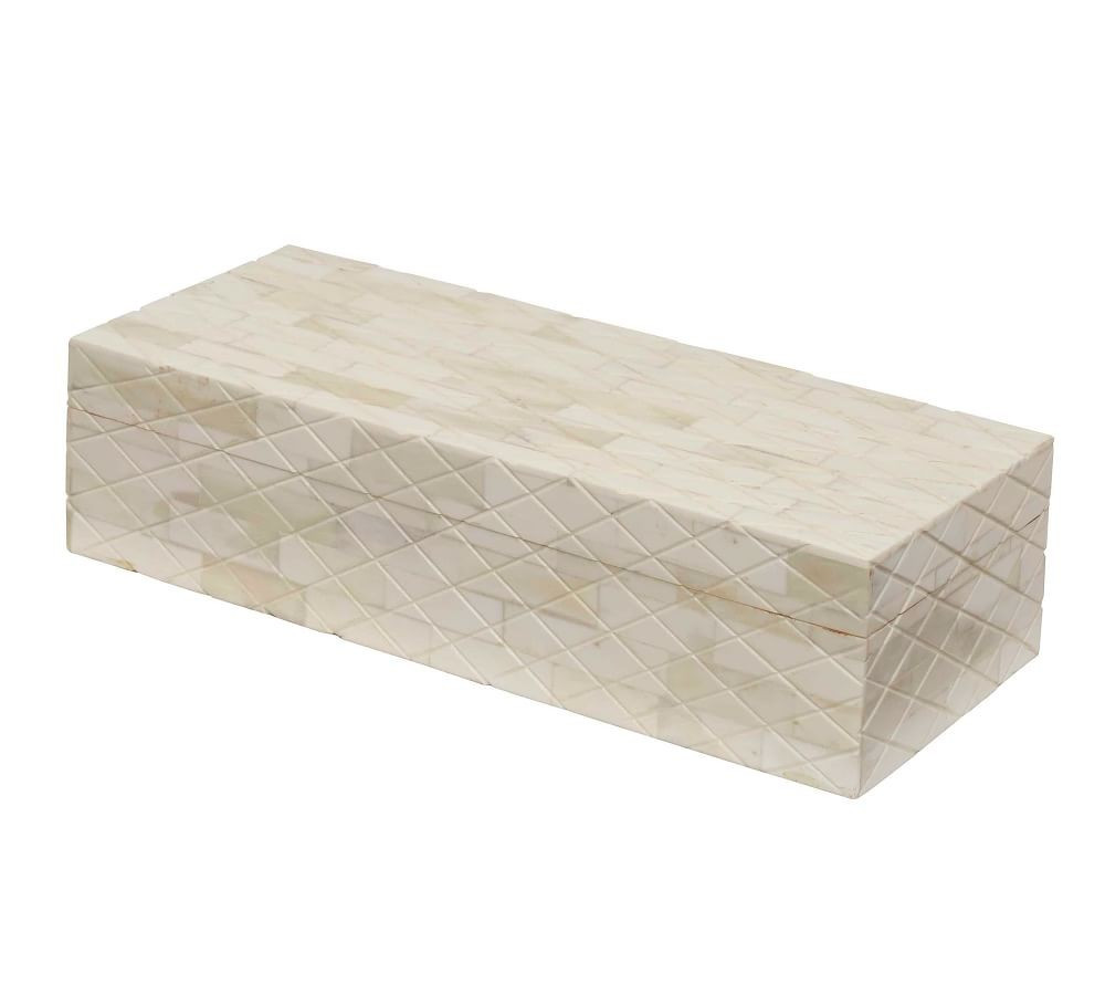 Sandy Natural Decorative Box | Pottery Barn (US)