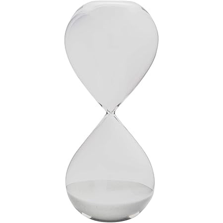 Hourglass Sand Timers - SWISSELITE Biloba Hourglass Sand Timer Inspired Glass/Home, Desk, Office ... | Amazon (UK)