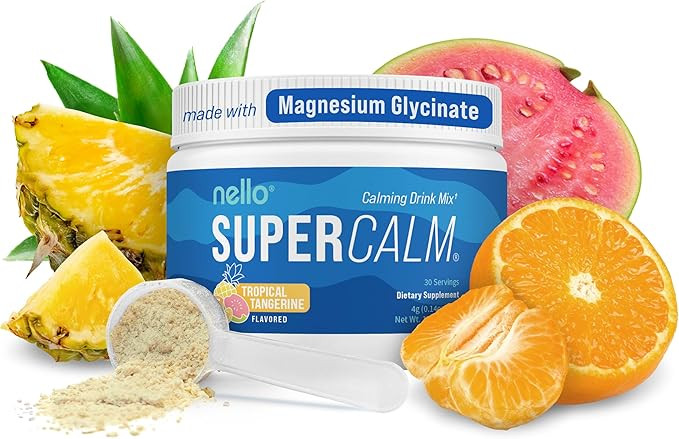 Nello Supercalm Powdered Drink Mix Tub, Cortisol Reducer* and Sleep Aid Supplement, L Theanine, K... | Amazon (US)