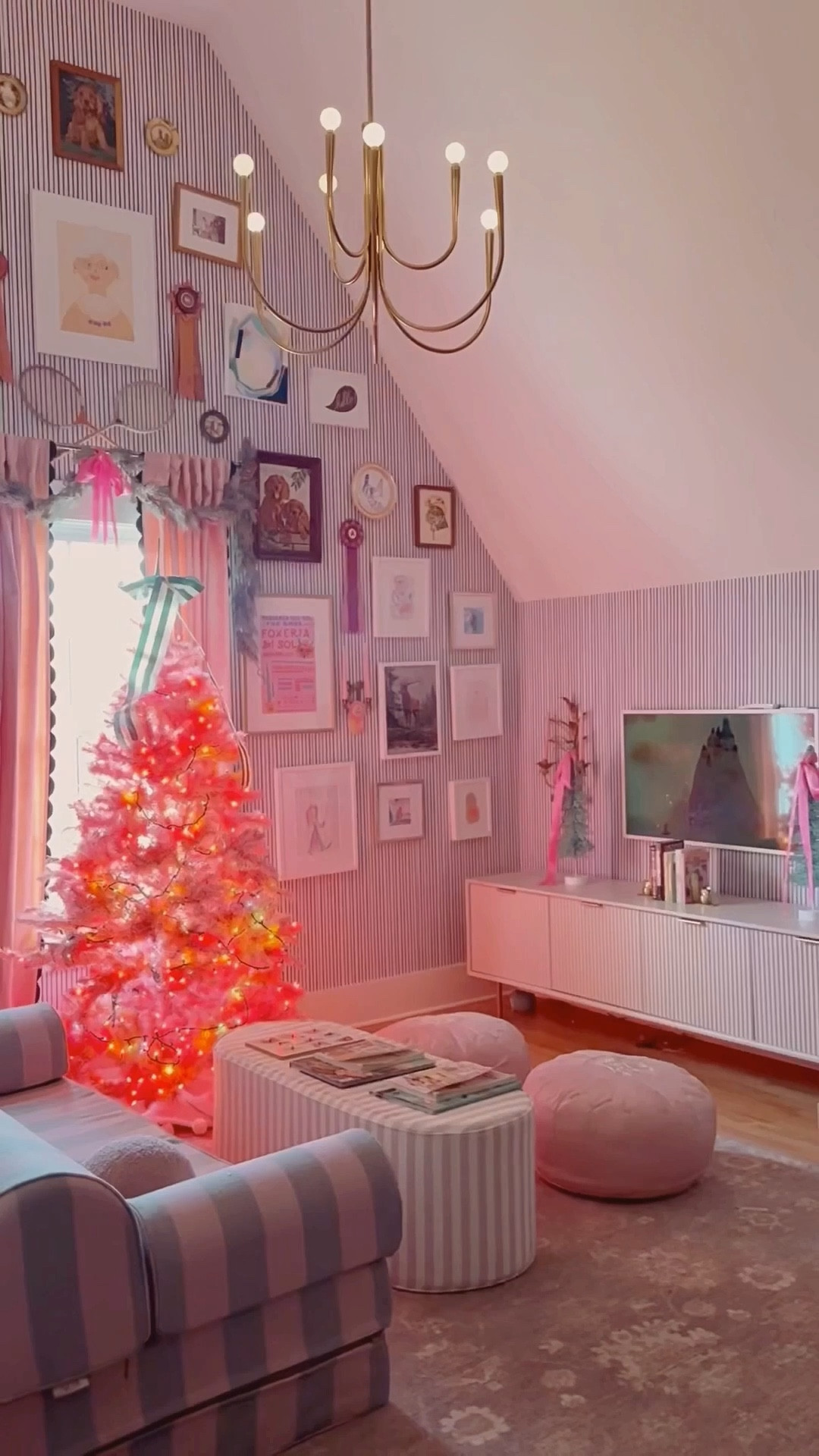 Added a cute pink tree to the girls’ loft! Love the cozy glow!!!✨🎄✨

#LTKHome #LTKHoliday #LTKKids