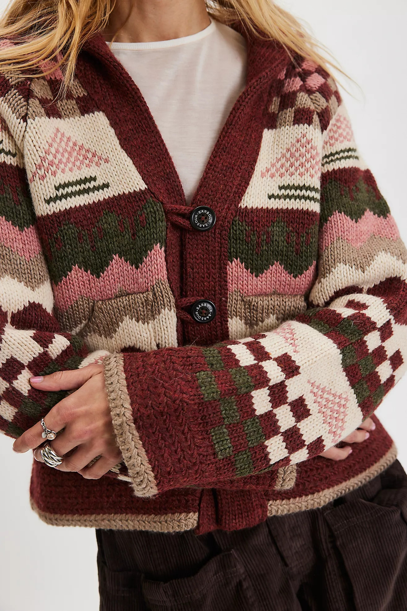 Barbour Ruby Knitted Cardi | Free People (Global - UK&FR Excluded)