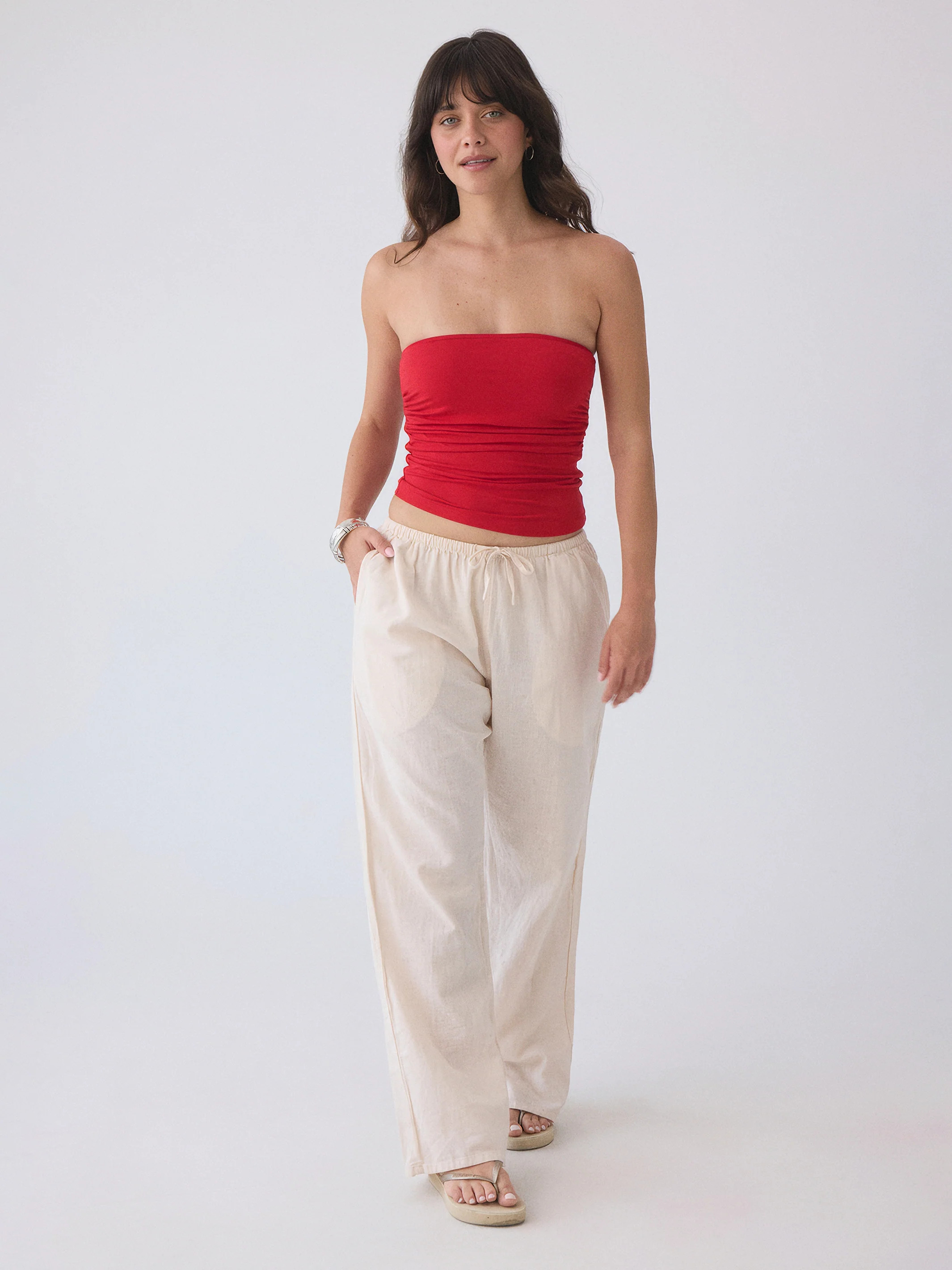 Ruched Tube Top | Klassy