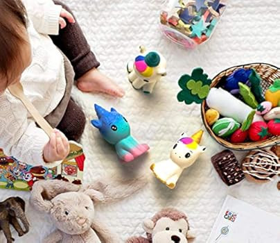 Super Slow Rising Squishies Pack. Squishy Unicorns 4.8" Set of 3. Soft Scented Cute Kawaii, Color... | Amazon (US)