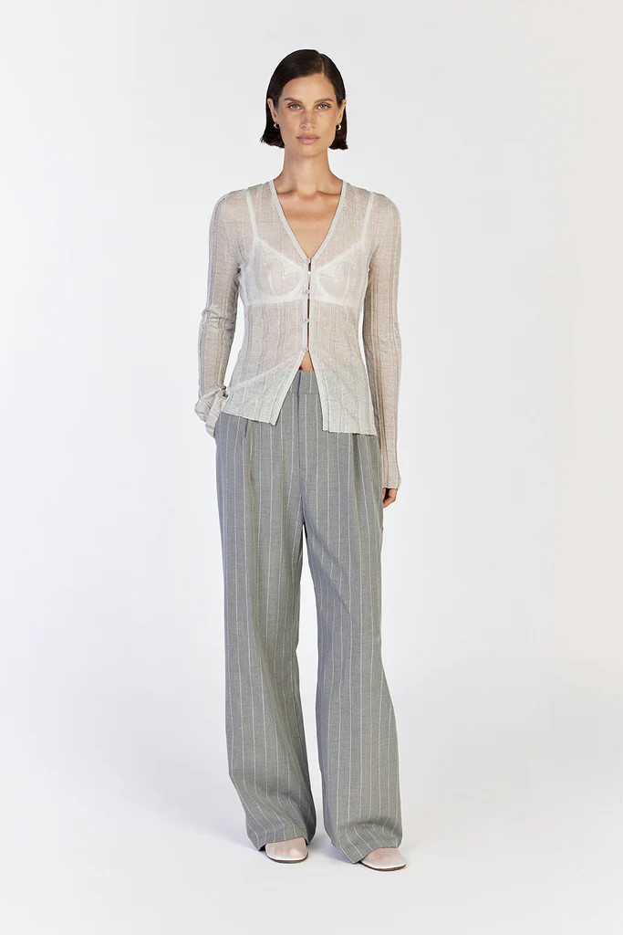 NOVA SILVER LONG SLEEVE KNIT TOP | DISSH