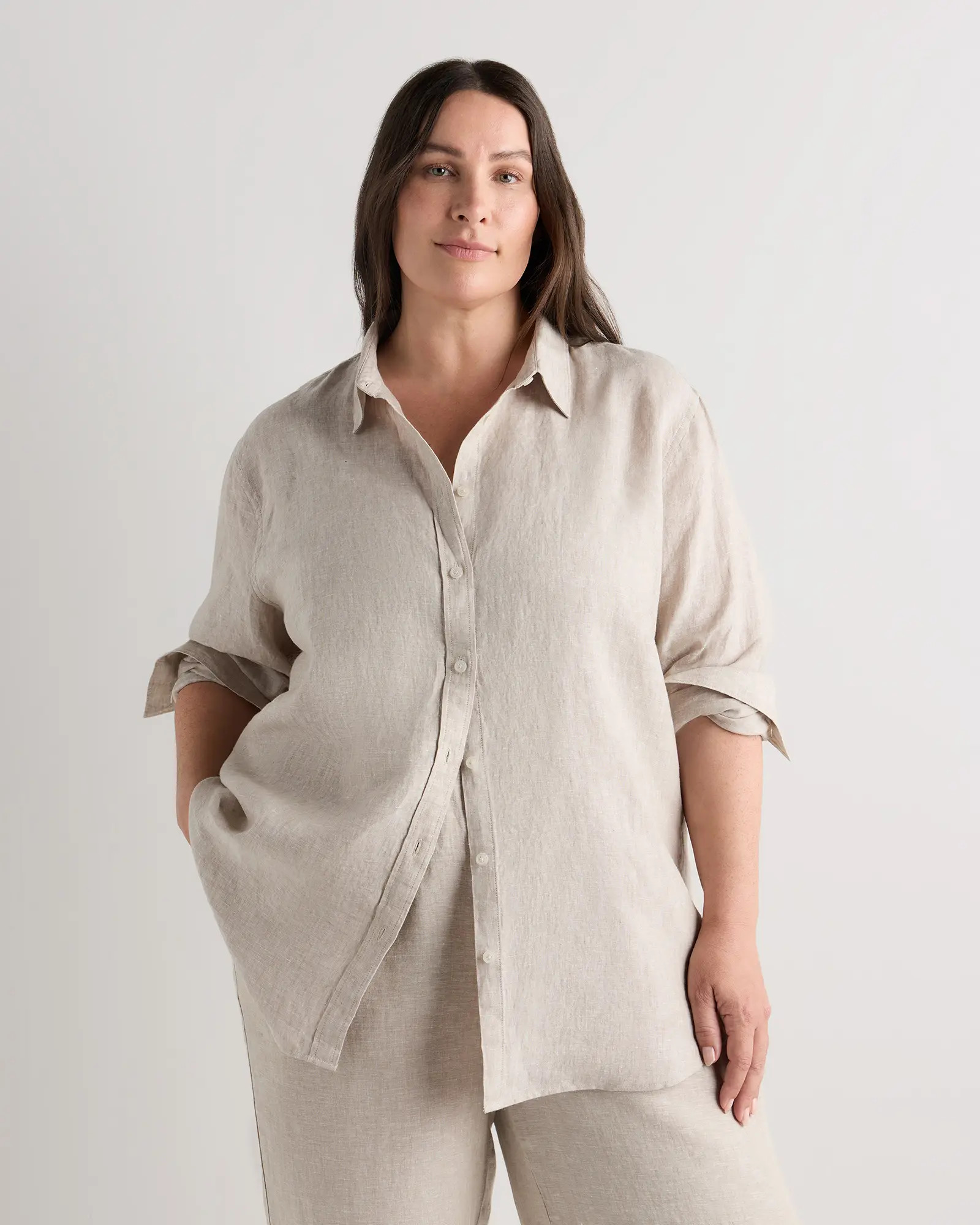 100% European Linen Long Sleeve Shirt | Quince
