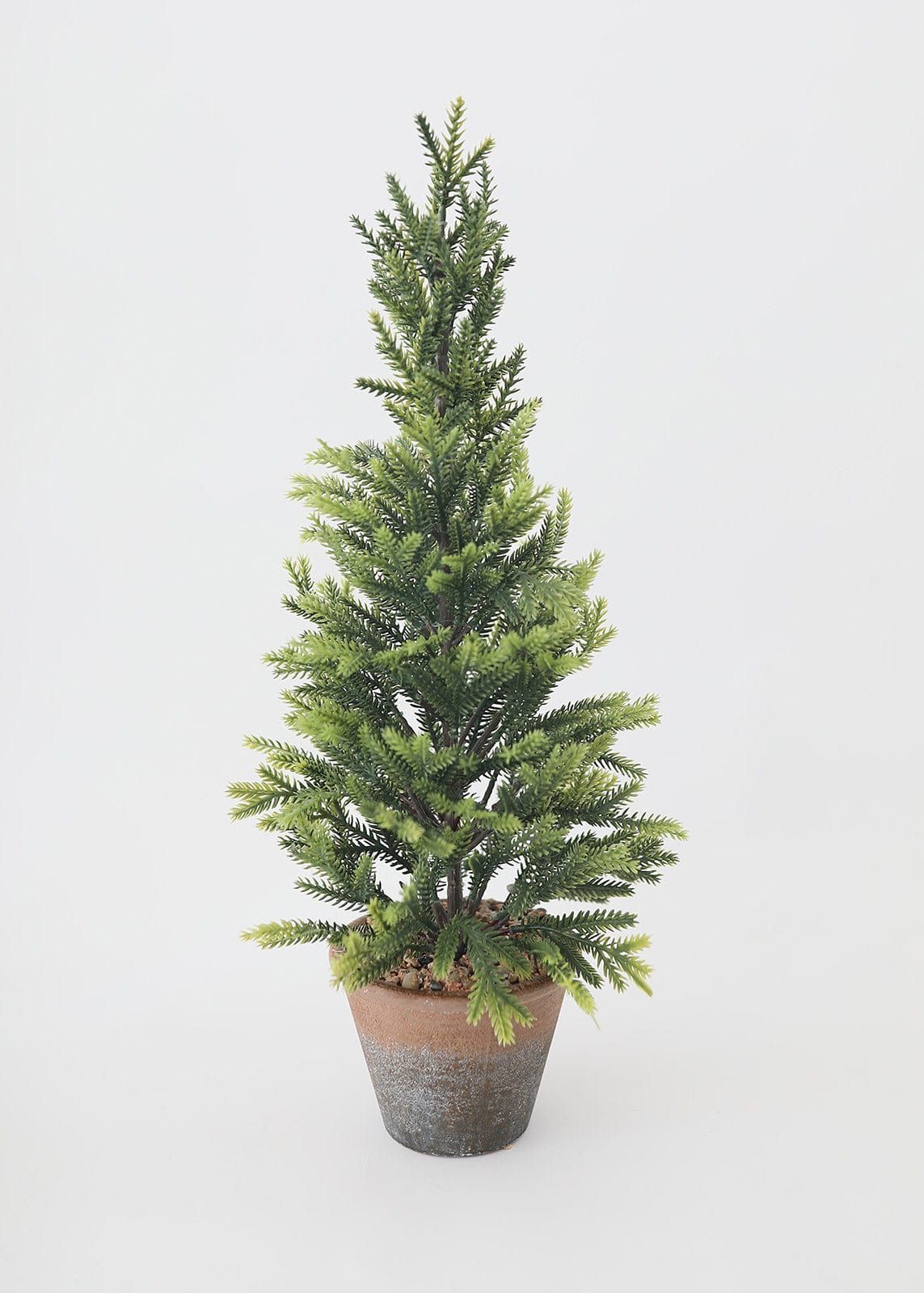 Fake Frosted Mini Spruce Christmas Tree in Pot - 23" | Afloral (US)