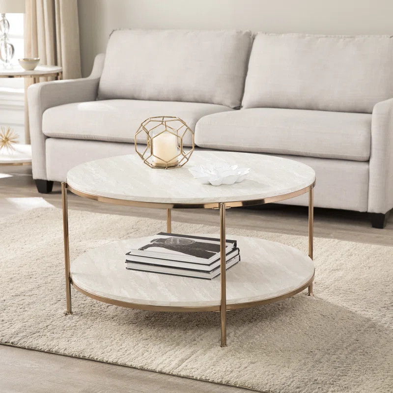 Champagne Stamper Coffee Table | Wayfair North America