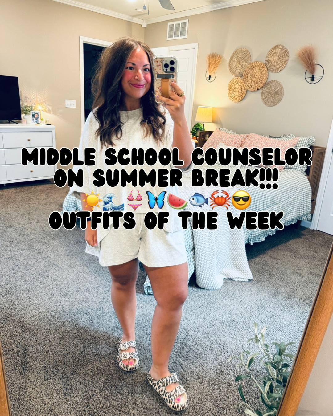 Last week’s middle school counselor on summer break (!!!) outfit round up!  ☀️🌊👙🦋🍉🐟🦀😎 Cheers to summer, baby! ⭐️

#LTKdayinmylife #LTKootd #LTKMidsize