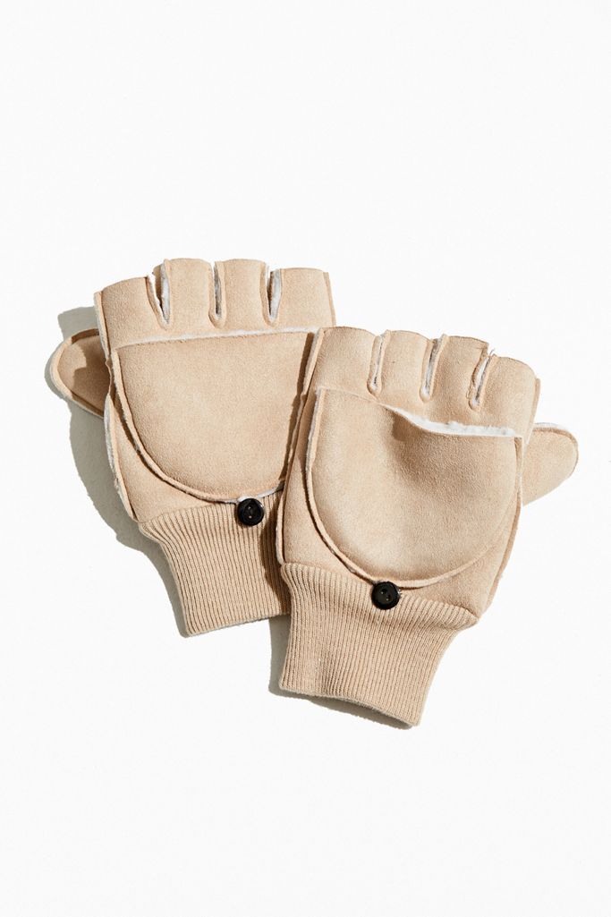 UO Convertible Faux Shearling Glove | Urban Outfitters (US and RoW)