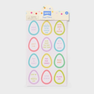 2ct Easter Egg Filler Reward Cards - Spritz™ | Target