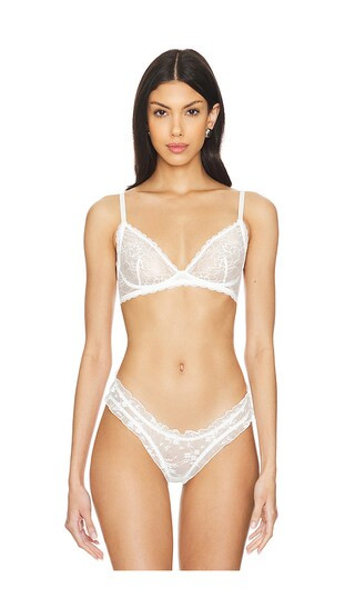 KAT THE LABEL Rosie Bralette in White. - size L | Revolve Clothing (Global)