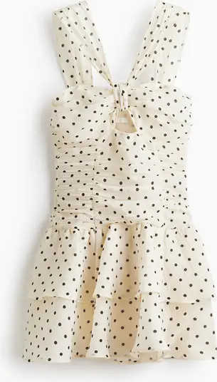 H&M Flared-skirt Ruched Dress | Nordstrom | Nordstrom