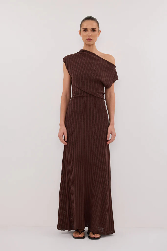 BOWIE WALNUT KNIT MAXI DRESS | DISSH