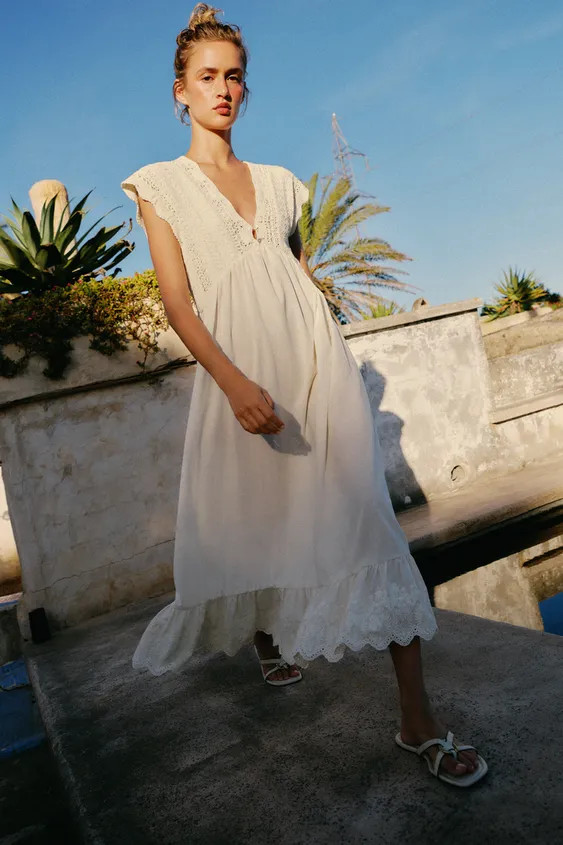 COMBINATION KNIT DRESS | Zara US